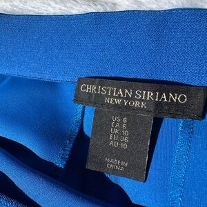 Christian Siriano Vibrant Blue Garment